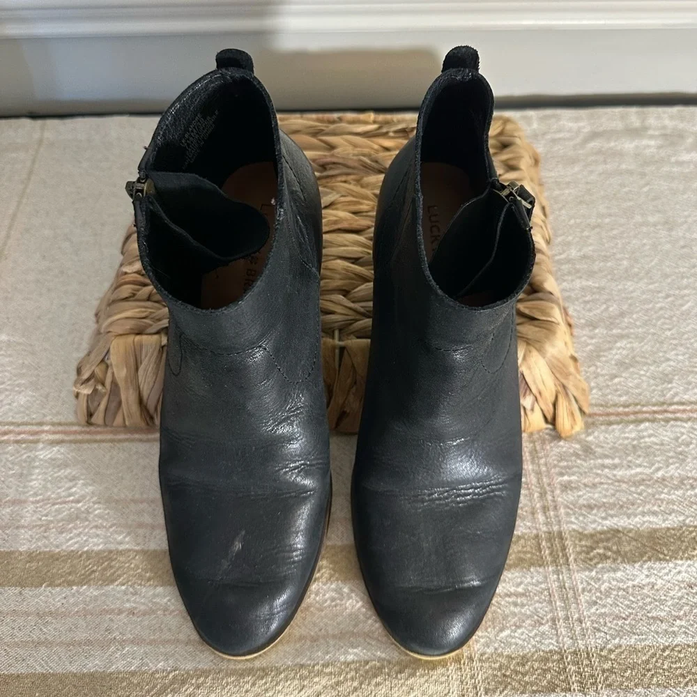 Lucky Brand Black Basel Bootie - Size 7.5M